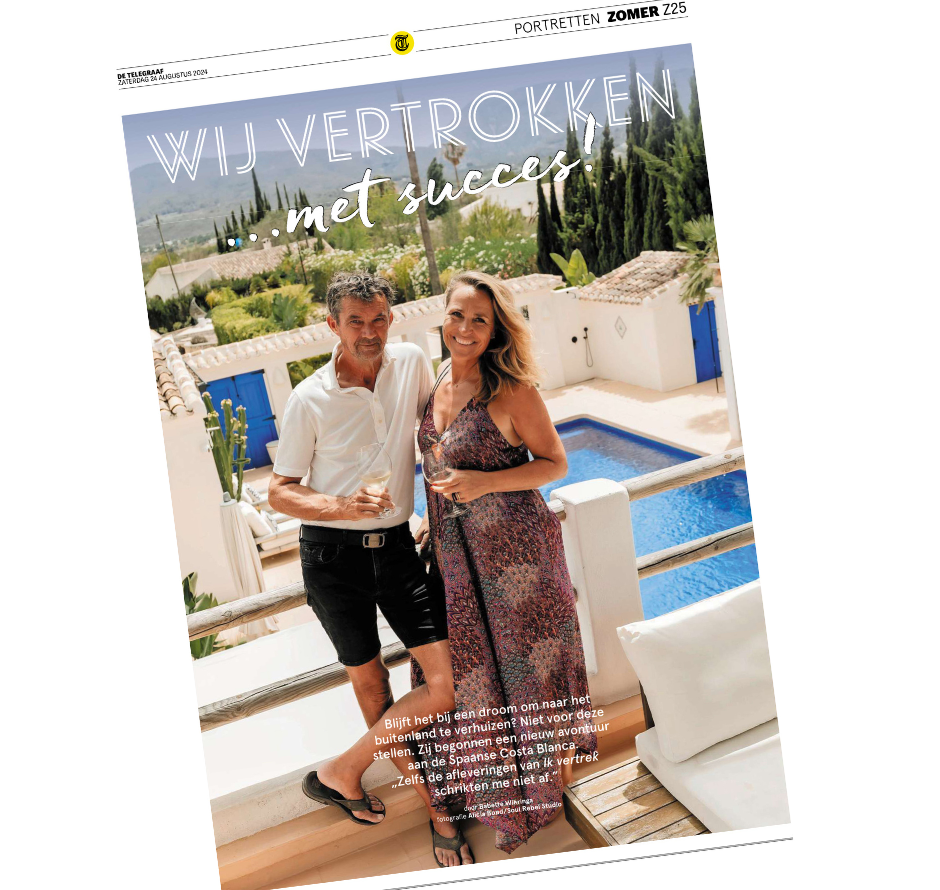 2024 Nicoline Schipper - Business Coach 2024 - retraite - retreat - workation - marketing mastermind Javea Casa Coline Telegraaf